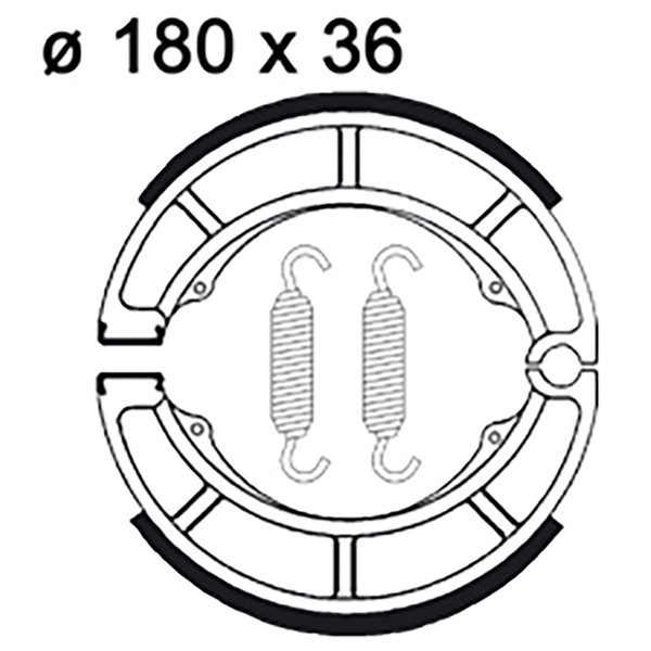 Ganasce freno LMS842