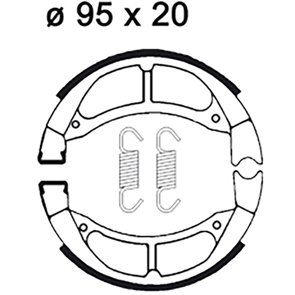Ganasce freno LMS905