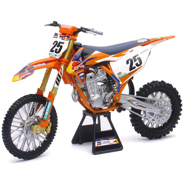 Modellino moto 1/6 KTM 450 SX-F Red Bullit M. Musquin