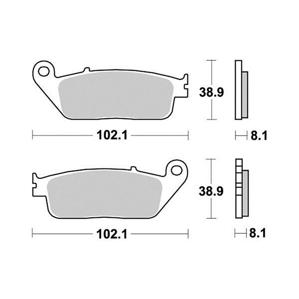 Pastiglie freno S1071NR
