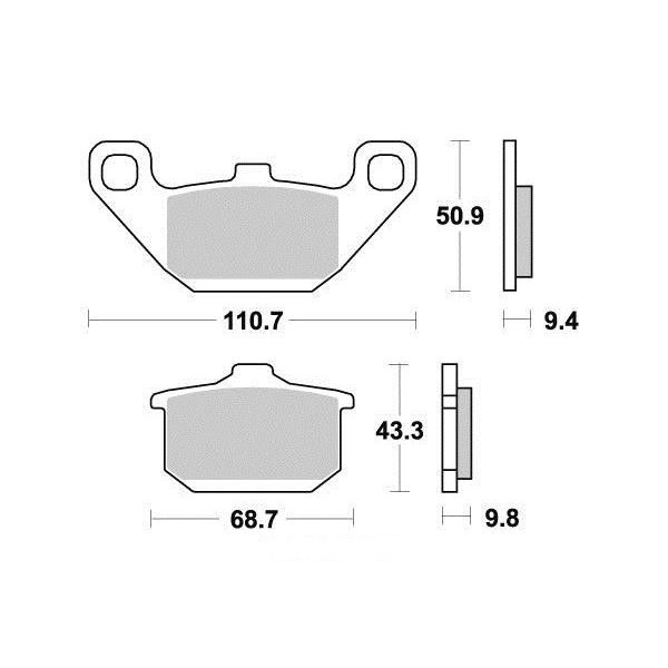 Pastiglie freno S1002N