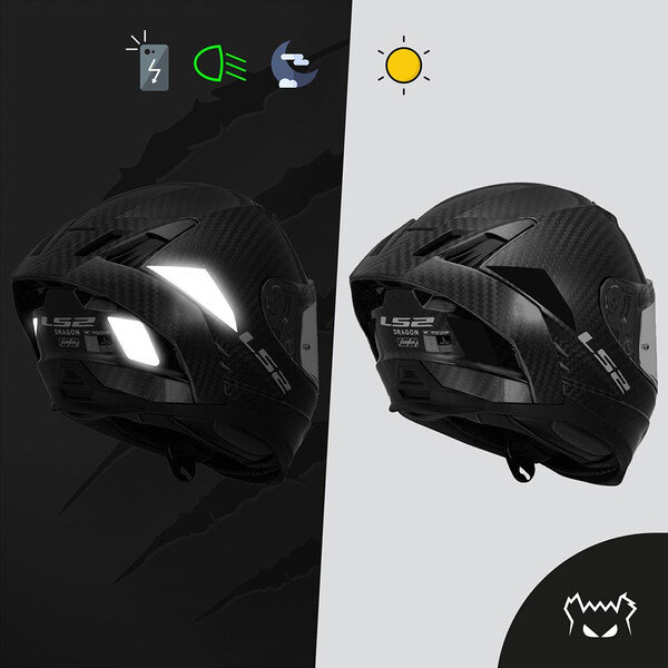 Adesivi riflettenti LS2 FF807 Dragon™