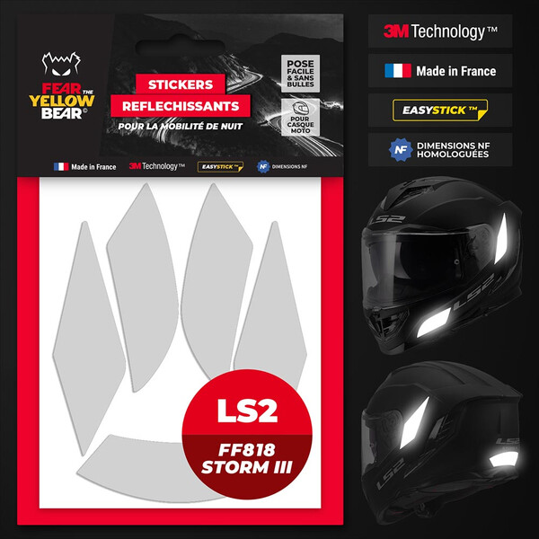 Adesivi riflettenti LS2 FF818 Storm III™