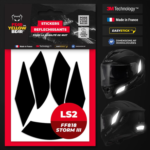 Adesivi riflettenti LS2 FF818 Storm III™