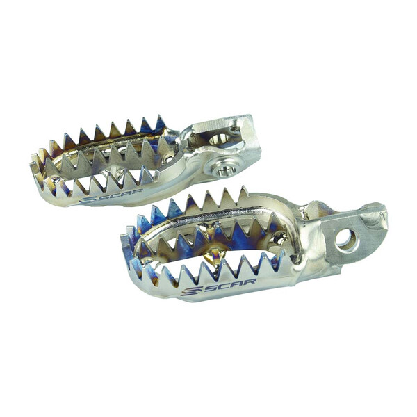 Poggiapiedi a pinza in titanio - S5517