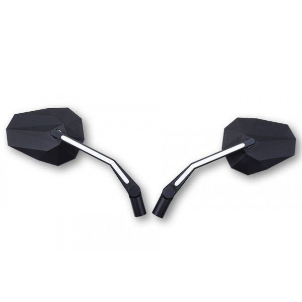 Stealth-X3 Specchietti retrovisori reversibili + luce di posizione a LED