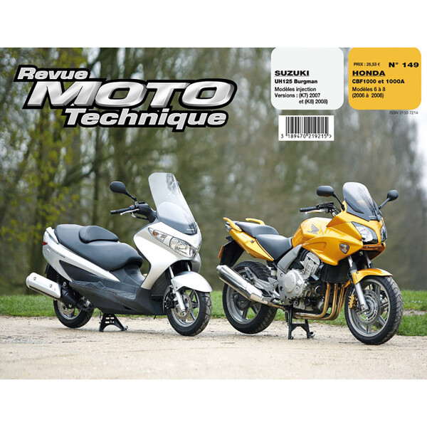 RMT 149.1 SUZUKI 125 BURGMANN (2007-2008) e HONDA CBF 1000 (2006-2008)