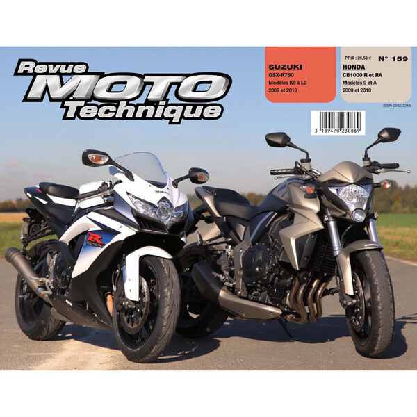 RMT 159.1 HONDA CB 1000 (dal 2009 al 2010) e SUZUKI GSX-R 750 (dal 2008 al 2010)