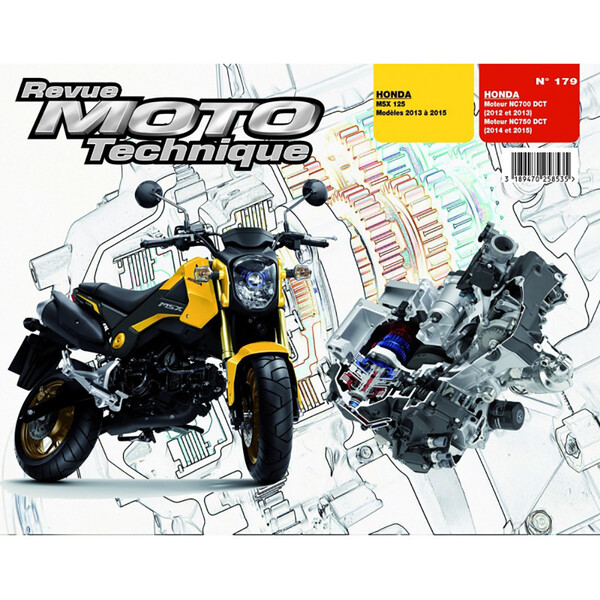 RMT 179 HONDA MSX 125 (dal 2013 al 2015) e HONDA MOTEUR NC700-750DCT (dal 2012 al 2015)