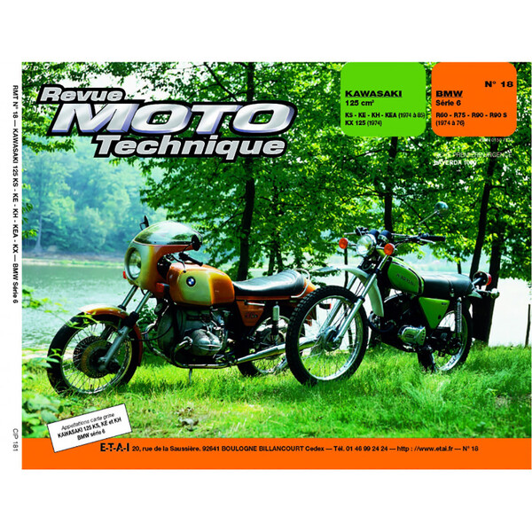 RMT 18 KAWASAKI 125 KS-KE-KH-KEA-KX (da 74 a 85) e BMW SERIE6 R60-75-90 (da 74 a 76)