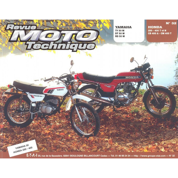 RMT 32 YAMAHA TY-DT-RD 50 e HONDA 250-400-CB400