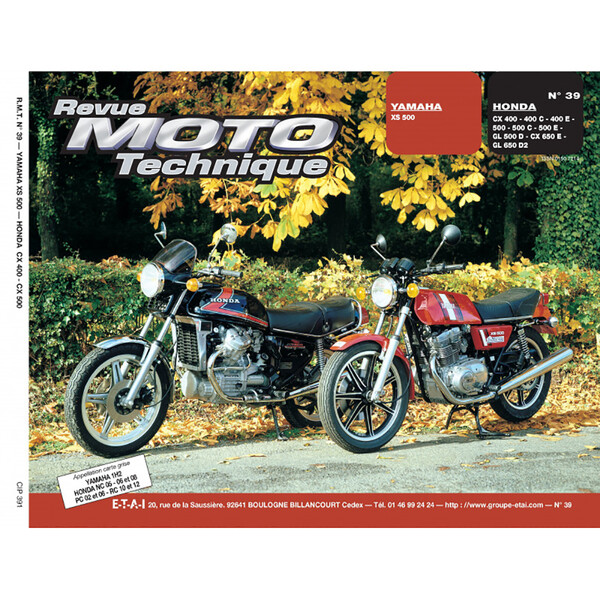 RMT 39 YAMAHA XS 500 e HONDA CX/GL 400-500-650