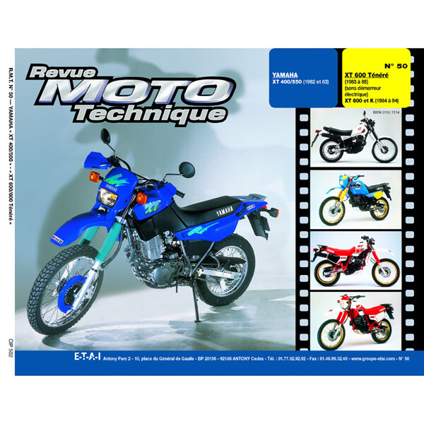 RMT 50.2 YAMAHA XT 400-550 (dal 1982 al 1983) e XT 600 TENERE (dal 1983 al 1986)