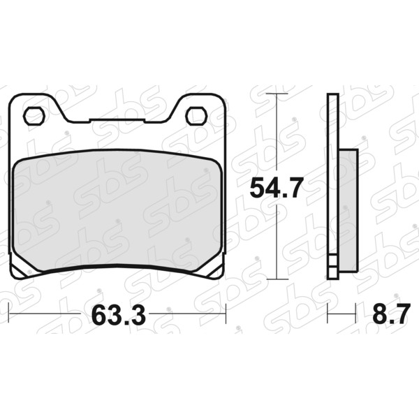 Pastiglie freno 555 LS