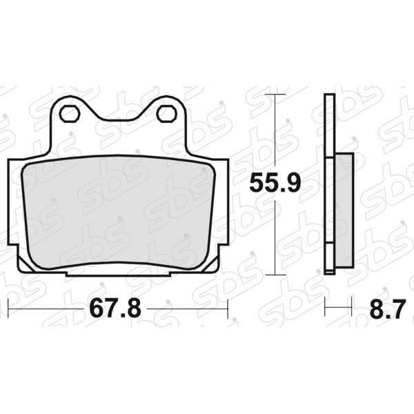 Pastiglie freno 570 HS