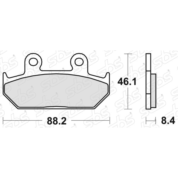 600 Pastiglie freno HF