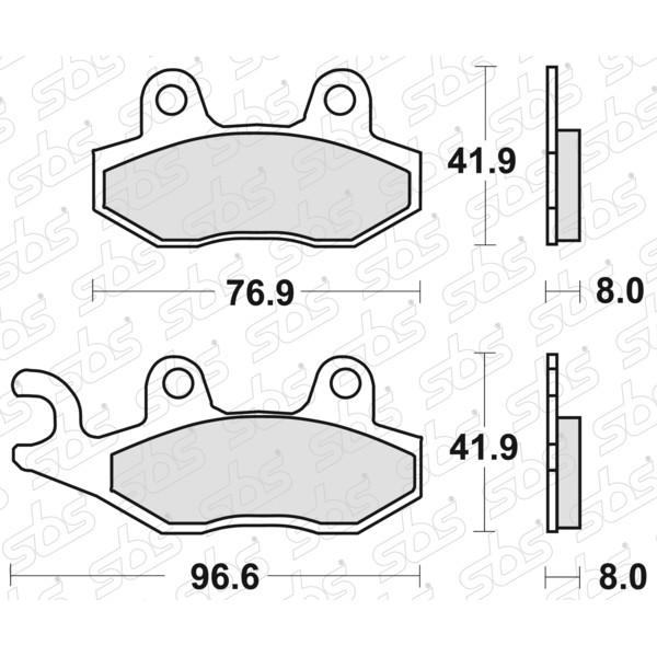 Pastiglie freno 611 LS