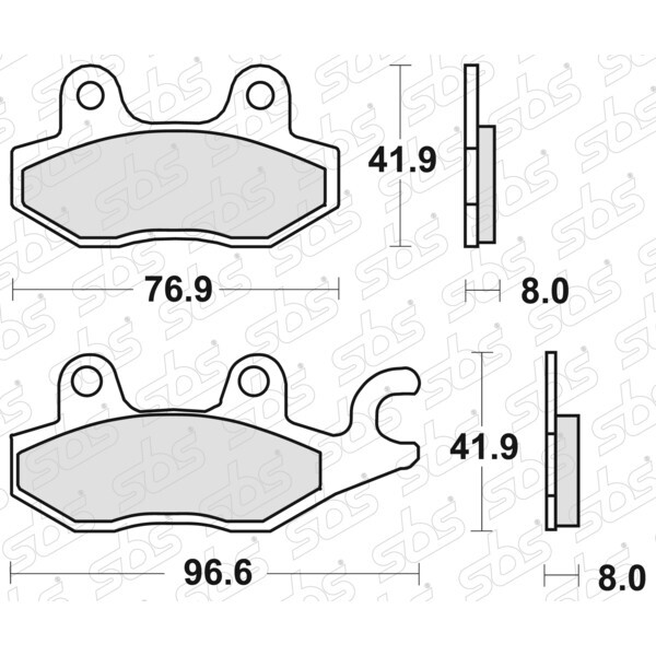 638 Pastiglie freno RSI