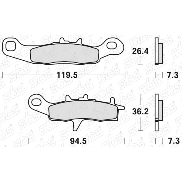 726 Pastiglie freno RSI