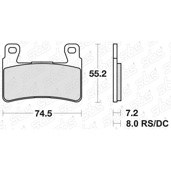 Pastiglie freno 734 RS