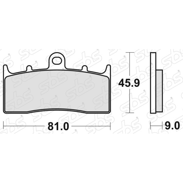 778 Pastiglie freno HF