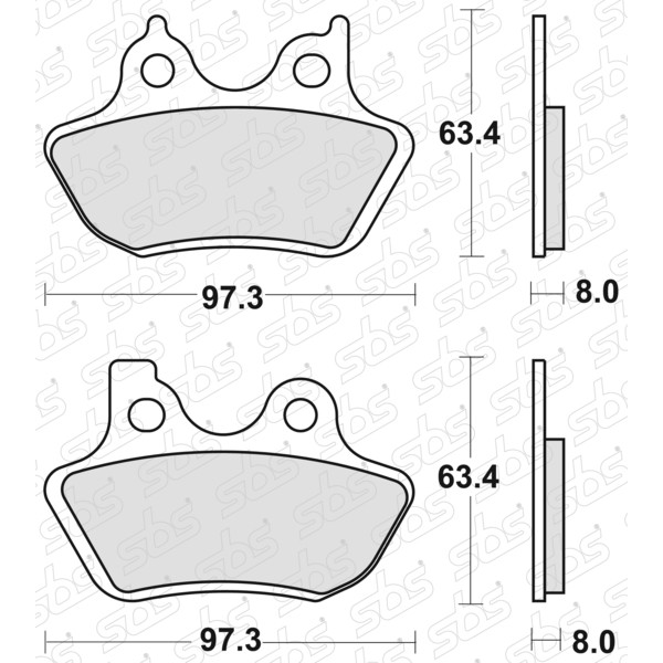 Pastiglie freno 826 H.LS