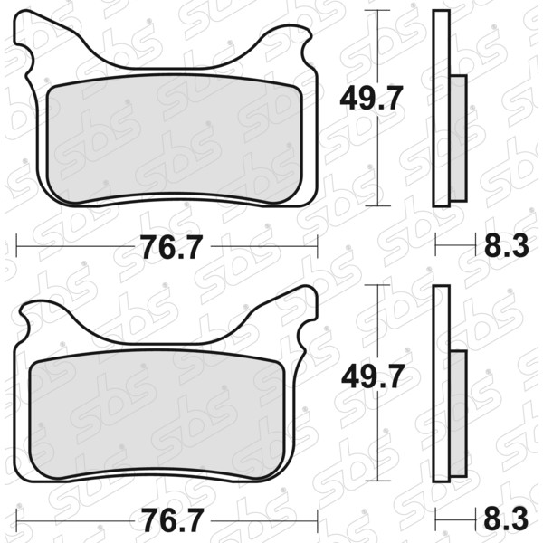 842 pastiglie freno RSI