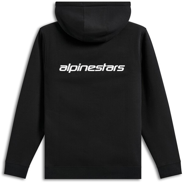 Felpa con cappuccio con zip trasversale