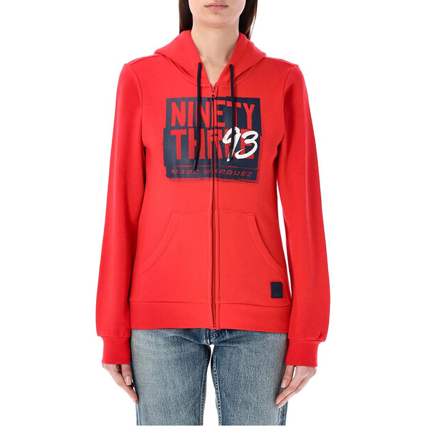 Felpa donna con cappuccio e zip Ninety Three 93