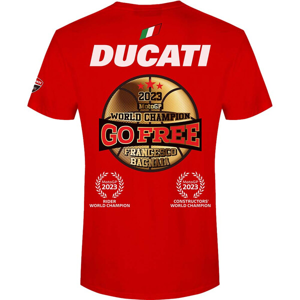Maglietta del Campione del Mondo Bagnaia Ducati in edizione limitata