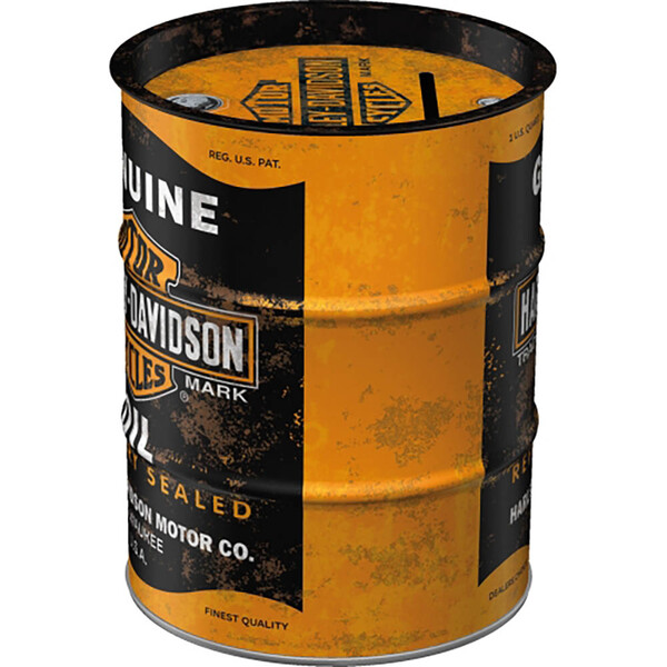 Salvadanaio d'epoca - Barile di olio Harley-Davidson