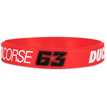 Bracciale doppio in silicone Bagnaia ducati