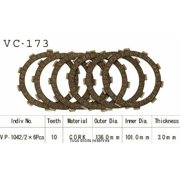 VC173 rivestimenti della frizione Kyoto