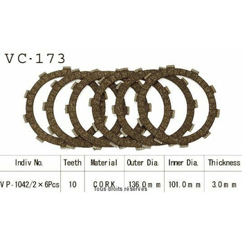 VC173 rivestimenti della frizione Kyoto