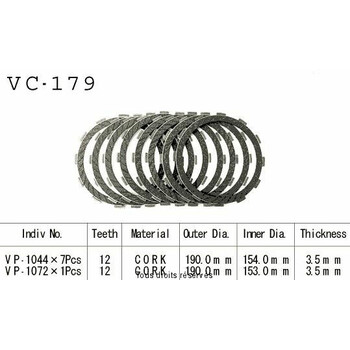 VC179 rivestimenti della frizione Kyoto