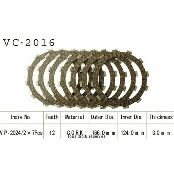 Rivestimenti della frizione VC2016 Kyoto