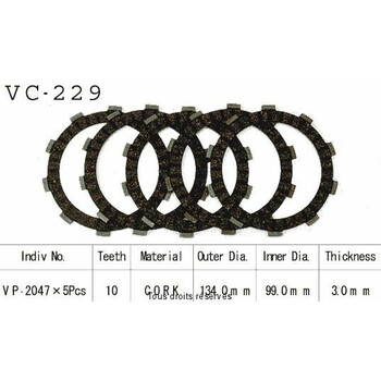 VC229 rivestimenti della frizione Kyoto