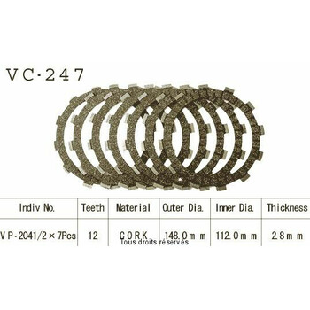 VC247 rivestimenti della frizione Kyoto