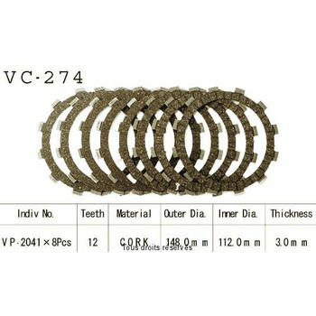 VC274 rivestimenti della frizione Kyoto