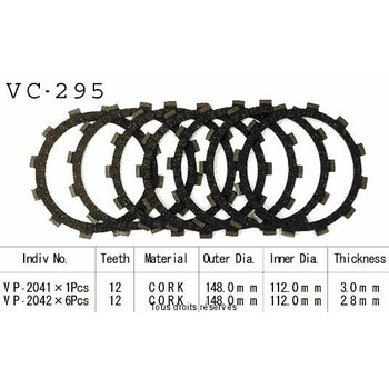 VC295 rivestimenti della frizione Kyoto