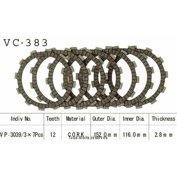 VC383 rivestimenti della frizione Kyoto