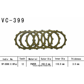 VC399 rivestimenti della frizione Kyoto