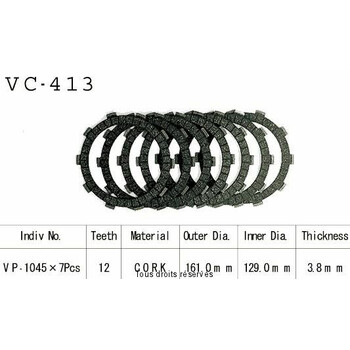 VC399 rivestimenti della frizione Kyoto