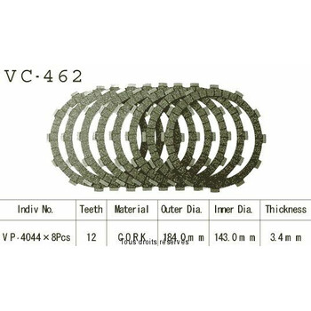 VC462 rivestimenti della frizione Kyoto