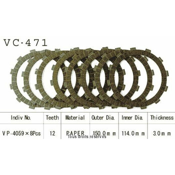 VC471 rivestimenti della frizione Kyoto