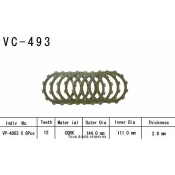 VC493 rivestimenti della frizione Kyoto