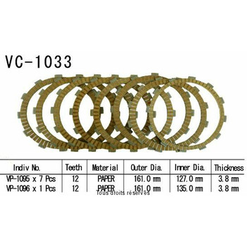 VC1033 rivestimenti della frizione Kyoto