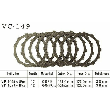 VC149 rivestimenti della frizione Kyoto