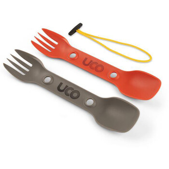 Set di 2 coperti Spork 3-in-1 - Riciclato Uco