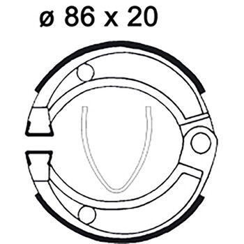 Ganasce freno LMS833 AP Racing